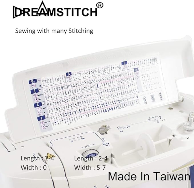 DREAMSTITCH Snap On 7mm Open Toe Foot Appliqué Presser Foot for Brother, Babylock, Singer, Babylock, Elna, Janome, Juki and More Sewing Machine ALT: 40080962, 718W, JU-5900-01Z