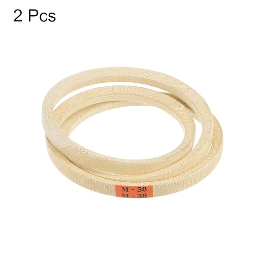 HARFINGTON 2pcs M38 Industrial Sewing Machine Belt 38" Outer Girth Rubber Triangle V-Belt