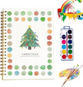 Clhjinruoliu Water Color Workbook,Animals Flowers Ocean Water Coloring Book, Nature Scenes Paint Set Art Crafts, Beginner-Friendly Watercolor Workbook, with 12 Colors Paints Set with Paint Brush,Chris