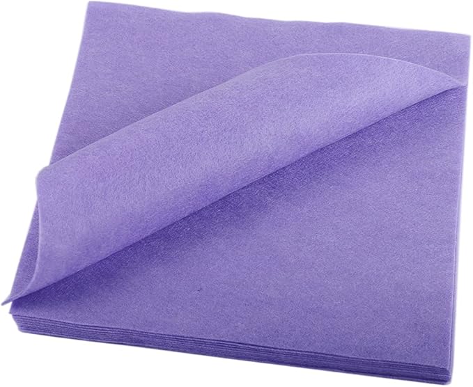 YYCRAFT Soft Felt Sheets 6 X 6 Inch Felt Fabric Squares Patchwork Sewing DIY Craft 1.6mm Thick - 40 Pcs,Lavender