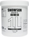 SNOWSUN Basics Titanium White Acrylic Paints, Large Bulk Acrylic Paint (42.4 oz, 1000ml) Non Toxic Gloss Heavy Body Art Paint for Multi-Surface, Ideal for Canvas Wood Ceramic Fabric and Nail Art Leather, Stone Craft, for Artists & Beginners
