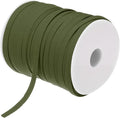 MECCANIXITY 1/4 Inch Double Fold Bias Tape Polyester Continuous Bulk Bias Tape for Sewing, Seaming Quilting Hemming Binding Crafts (Dark Green 100 Yards)