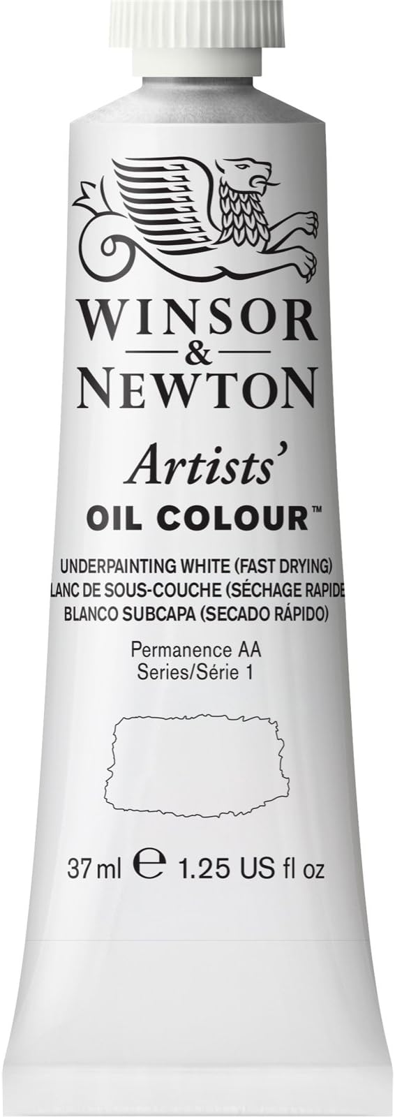 Winsor & Newton Artists' Oil Color, 37ml (1.25 oz) Tube, Underpainting White