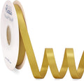 Ribbli Gold Satin Ribbon Double Faced Satin 1/2 inch x Continuous 50 Yards-Gold Ribbon for Gift Wrapping Crafts Wedding Decoration Bows Bouquet Floral Arrangement