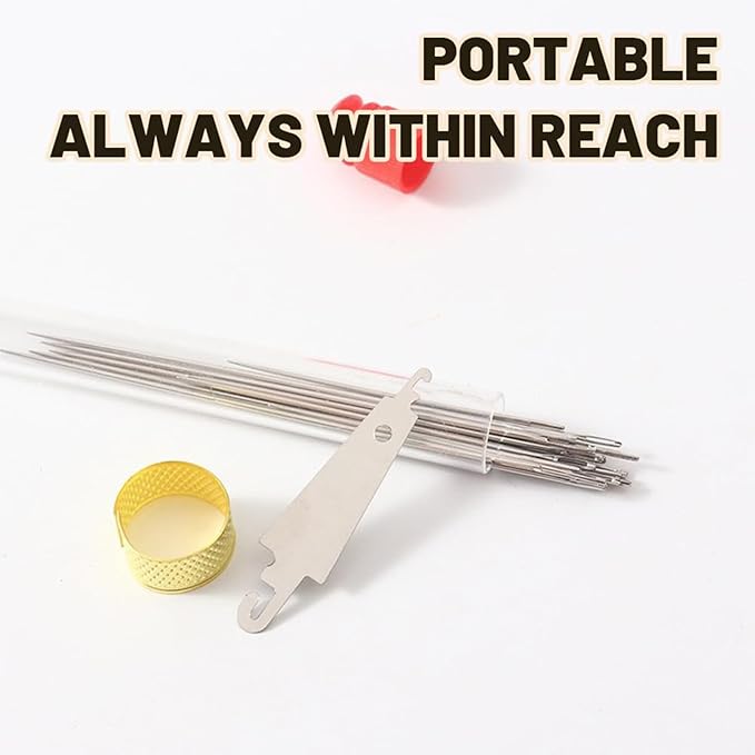37PCS Sewing Tool Set, Needles Thread Hand Repair Tools, Multi-Purpose Needle and Thread Kit, Portable DIY Hand Made Craft Set, Sewing Working Kit for Beginners, Sew Supplies Gifts