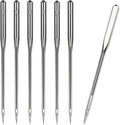 50 Pcs Size 100/16 Universal Leather&Jeans Sewing Machine Needles, Heavy Duty Machine Needles for Thickened Fabrics, Compatible with Home Sewing Machine