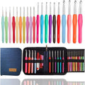 Yarniss 20 Sizes Crochet Hooks 0.5mm-10mm, Ergonomic Crochet Hooks Set with Case for Arthritic Hands