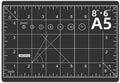 DIYSELF Cutting Mat 8in×6in, Self Healing Cutting Mat, A5 Rotary Cutting Mats for Crafts Sewing Hobby Fabric Project, 5-Ply Craft Cutting Board Double Sided, Craft Mat for Quilting
