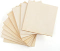 ilauke 5"x 5" Wooden Squares for Crafts, 50 Pcs Unfinished Wood Pieces Blank Balsa Wood Sheets for Crafts Wood Burning Painting Staining Wood Engraving