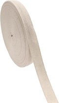 3/4 inch Natural White Herringbone Twill Tape for Sewing,Tags, Ties,Gift Wrapping Home Deco -40 YardsCotton Webbing Straps-Bias Binding Tape for Handles,Hoodie, DIY Crafts&Projects