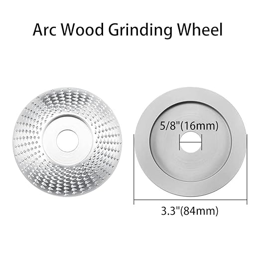 5PCS Wood Turbo Carving Disc Set for Angle Grinder 4 or 4 1/2" with 5/8" Upgraded, DIY Wood Carving Tools Cutting Wheel for Fast Grinding Shaping