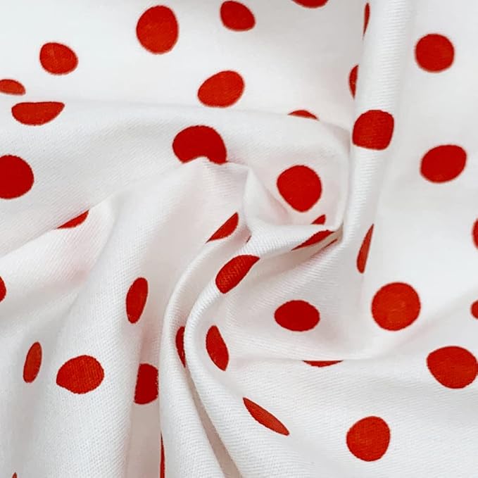 6Pcs Cotton Fabric Squares 20x20 Inch (50x50cm) Pre-Cut Quilt Squares Sheets Patterns Craft Cotton Fabric Bundle for Sewing Quilting Patchwork Crafting Home Décor Handwork (Red)