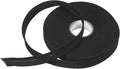 MECCANIXITY 3/4 Inch Single Fold Bias Tape Polyester Continuous Bulk Bias Tape for Sewing, Seaming Quilting Hemming Binding Crafts (Black 25 Yards)