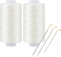 Natural All Purpose Thread Polyester 400Y - 2 Pack - Simthread