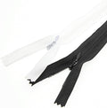 Leekayer 16 Inch Invisible Zipper for Sewing - 3# Black White 40.64cm Nylon Hidden for Pillow, Cushion, Mattress, Dog's Bed - DIY Closed End Replacement - 10 PCS/Pack Bulk