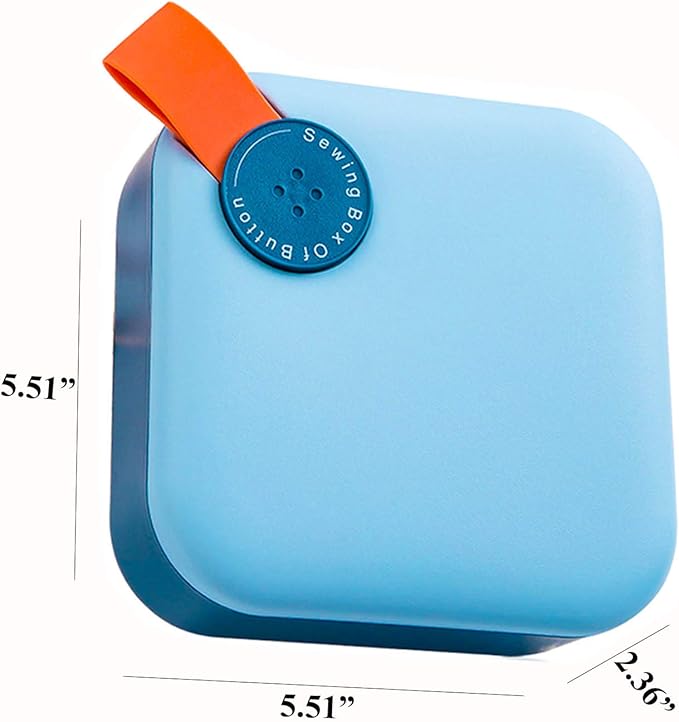 UNIKON Sewing Kit, Sewing Kits for Adult, Needle and Thread Kit, Hand Sew Box for Easy Carrying and Storage, Suitable for Student, Beginners, Blue