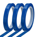 MECCANIXITY Whiteboard Tape 1/2" x 72 Yard Pinstripe Graphic Chart Line Grid Marking Tapes for Classroom Office Dry Erase Board Art, Blue, Pack of 3