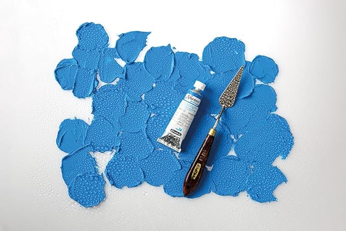 Schmincke - NORMA® Blue, 21425012, finest water-based artists' oil paints, highly pigmented, lightfast, vegan, cobalt turquoise, 120 ml