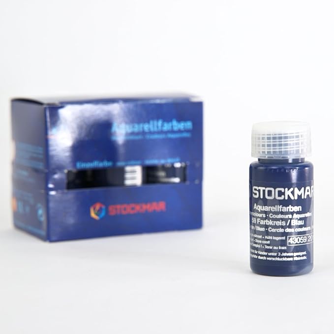 Stockmar Circle Color Watercolor Paint: Blue, 20ml