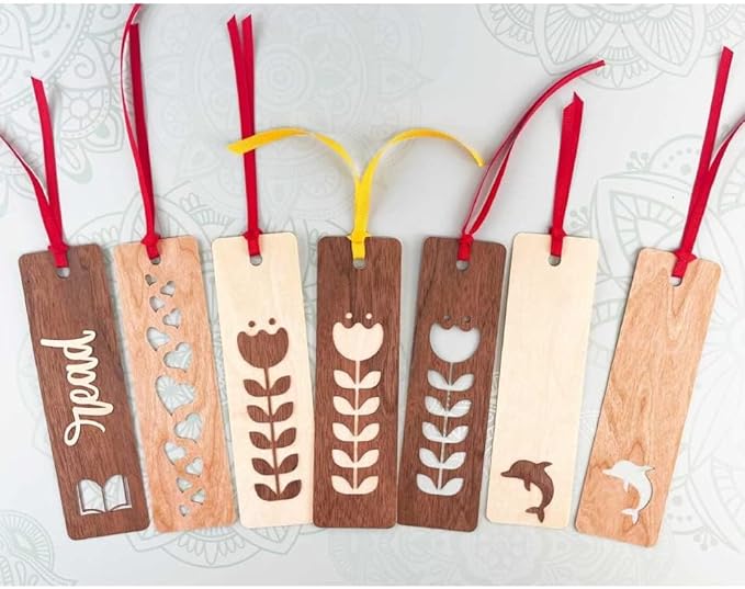 50 Pcs Wooden Slices Rectangle-Shaped Blank Name Tags Wine Tag Have Hole Unfinished Wood Cutout Labels Art Craft Pieces for Wedding Party Christmas DIY Projects Card Making
