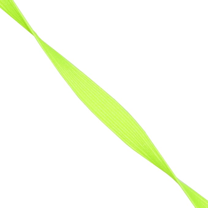 Mandala Crafts 10mm 50 Yds Roll of Lime Green Elastic Bands for Sewing - 3/8 Flat Elastics Cord - 3 8 Inch Braided Stretch Straps for Crafting