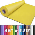 PerkHomy 36" x 1,440" (120') Lemon Yellow Kraft Paper Roll for Craft Bulletin Board Paper Art Table Covering Crafting Gift Wrapping Bouquet Packing Parcel 80GSM 55LB (Lemon Yellow, 36" x 120')