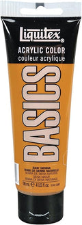 Liquitex BASICS Acrylic Paint, 118ml (4-oz) Tube, Raw Sienna