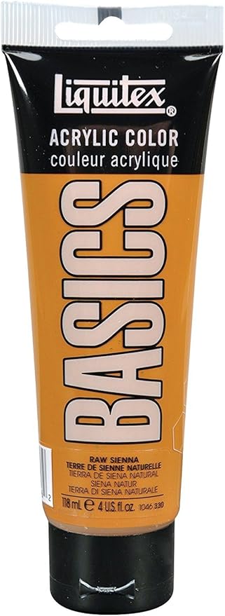 Liquitex BASICS Acrylic Paint, 118ml (4-oz) Tube, Raw Sienna