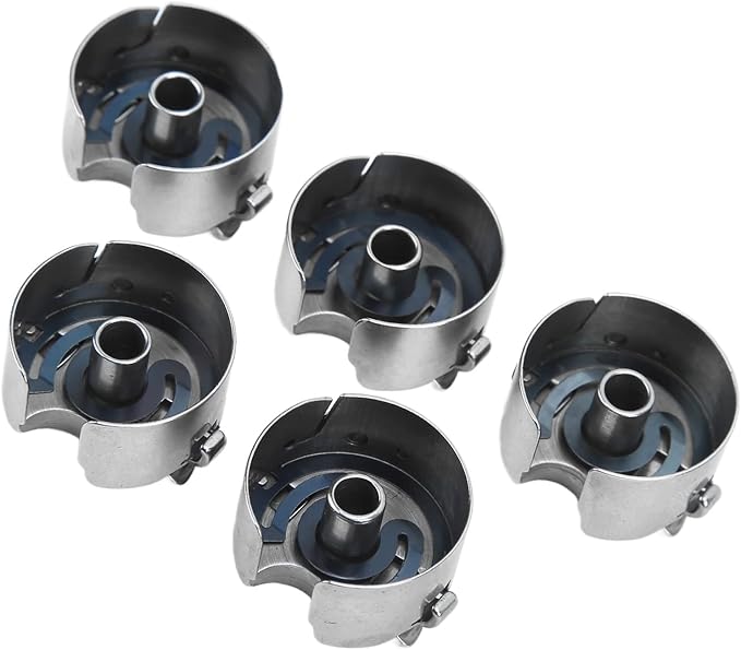 5Pcs Stainless Steel Sewing Machine Bobbin Case for Industrial Flat Car Sewing Machine