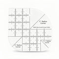 Curved Corner Cutter Quilting Ruler, Acrylic Patchwork Quilting Templates Tools, Acrylic Patchwork Quilting Templates Tools, Quilting Sewing Ruler.