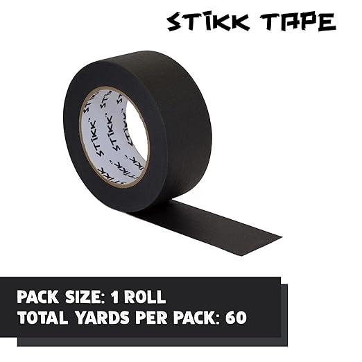 STIKK Painters Tape - 1pk Black Painter Tape - 2 inch x 60 Yards - Paint Tape for Painting, Edges, Trim, Ceilings - Masking Tape for DIY Paint Projects - Residue-Free Painting Tape
