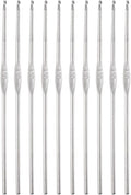 uxcell Stainless Steel Crochet Hook 1.5mm US Size 8 Knitting Needles for DIY Craft Yarn 10Pcs