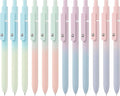 LINFANC 12 Pack Gel Pens Cute Medium Point 0.7mm Black Ink for Journaling Aesthetic School Supplies Office Supplies