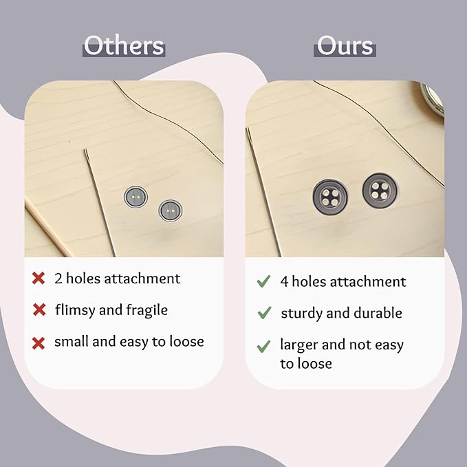 100 Pack Grey Sewing Buttons 16L (10mm) Round Plastic 4 Hole Glossy Buttons for Sewing 0.4 inch Smoke Bulk Standard Shirt Buttons for Pants Blouse Shirt Dress Skirt Shorts Decorative DIY Arts