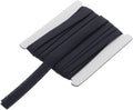MECCANIXITY 1/2 Inch Double Fold Bias Tape Continuous Bulk Cotton Bias Tape for Sewing Seaming Quilting Hemming Binding Crafts (Gray Black 6 Yards)