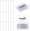 Platinum Plated Open Eye Pins Non Tarnish 35mm 150pcs for Jewelry Making Findings