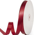 5/8" x 100 Yards Satin Ribbon - Burgundy Silk Ribbon with Spool - Ideal for Gift Wrapping, Floral Bouquets, Crafts, Wedding Party Decorations, Christmas and Sewing Projects