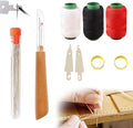 37PCS Sewing Tool Set, Needles Thread Hand Repair Tools, Multi-Purpose Needle and Thread Kit, Portable DIY Hand Made Craft Set, Sewing Working Kit for Beginners, Sew Supplies Gifts (34 Pcs)