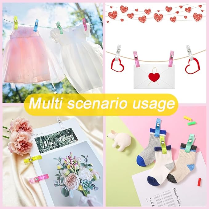 Large Sewing Clips for Fabric and Quilting 30 Pcs, KOLUP Jumbo Quilting Clips and Sewing Fabric Clips Crafting Tools Assorted Colors Premium Plastic Clips Sewing Notions for Sewing Quilting Supplies