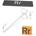 2Pcs Mini 2" Branding Irons, Alphabet Custom Wood Branding Iron Personalized for Wood Working, Leather Hats, Felt, Cowhide, BBQ & Bread Logo, Steak Branding Iron for Food (R r)