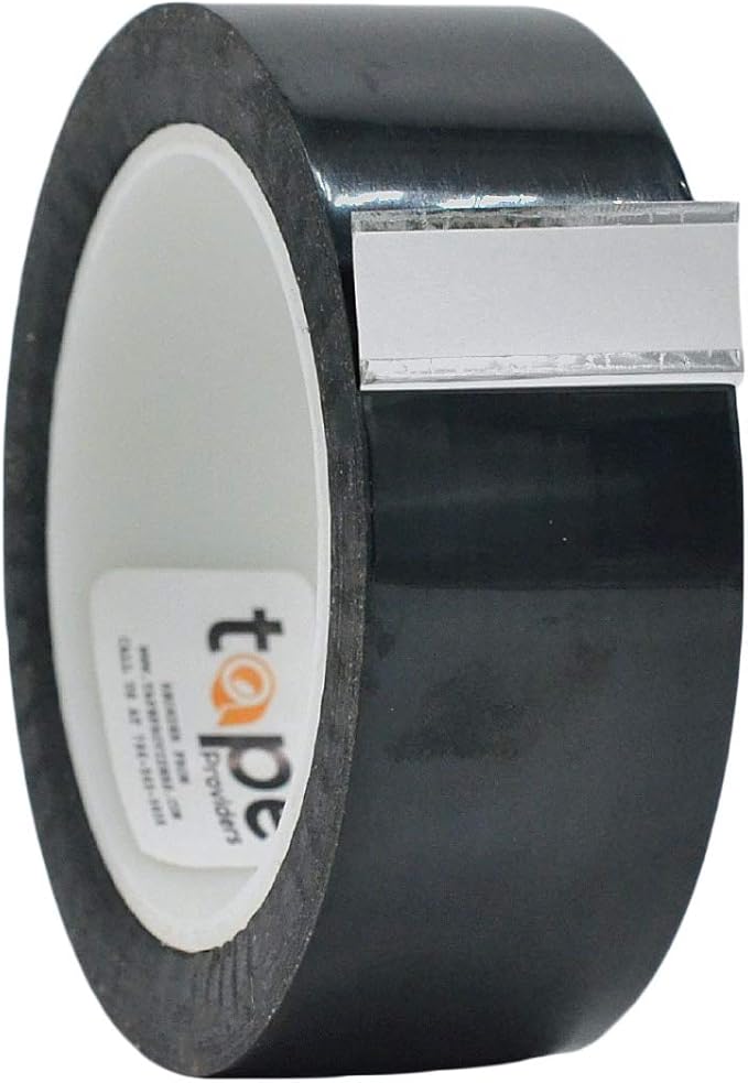 WOD MPFT2 Black Metalized Polyester Mylar Film Tape with Acrylic Adhesive, 2 inch x 72 yds. Vibrant Mirror Black Tape, Decor Tape for Detailing Accent Wall, Graphic Arts, Car and Boat Trim