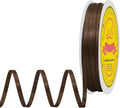 Double Face Brown Satin Thin Ribbon 1/8 inch X 50 Yards Polyester Brown Ribbon for Gift Wrapping Very Suitable for Weddings Party Hair Bow Invitation Decorations and More