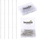 Platinum Plated Flat Head Pins Non Tarnish 35mm 200pcs for Jewelry Making Findings