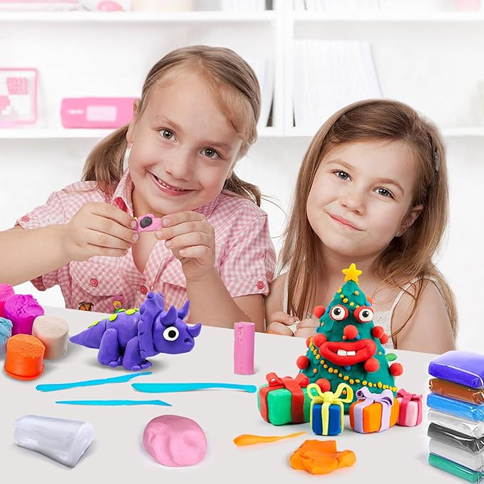 ESSENSON Air Dry Clay 88 Colors, Modeling Magic Clay for Kids, DIY Molding Craft, Gift for Kids