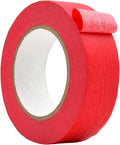 WOD MTC5 Colored Masking Tape, Red, 1.5 inch x 60 yds. Colorful Teacher Painters Tape for Fun DIY Art & Crafts, Lab Labeling, Writable & Classroom Decorations