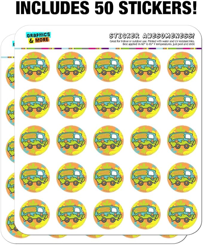Scooby-Doo The Mystery Machine Planner Calendar Scrapbooking Crafting Stickers