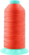 Mandala Crafts Size 346 210D T350 Bonded Nylon Thread - Coral 415 YDs Tex 350 Heavy Duty Sewing Threads for Leather, Jeans, Weaving, Outdoor Marine Upholstery