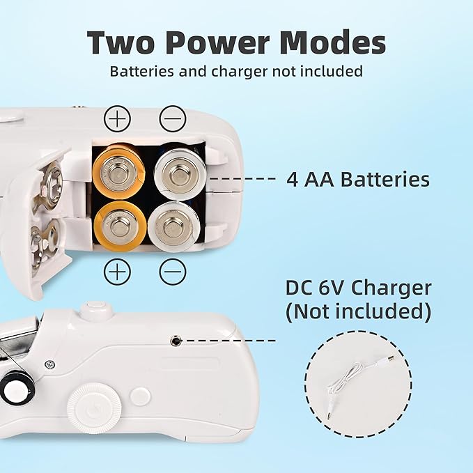 Handheld Sewing Machine, Electric Handy Sewing Machine,Two Speed Modes，Easy to Operate，Fast Stitch Suitable for Fabrics, DIY Home Travel.