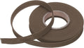 MECCANIXITY 1/2 Inch Single Fold Bias Tape Polyester Continuous Bulk Bias Tape for Sewing,Seaming Quilting Hemming Binding Crafts (Brown 10 Yards)