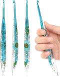 Coopay Crochet Hooks, 5mm Ergonomic Crochet Hook with Floral Plastic Grips, Stylish and Unique, Ideal for Crocheting Blankets, Dolls, Shawls, Hats, Scarves (H-5.0mm)